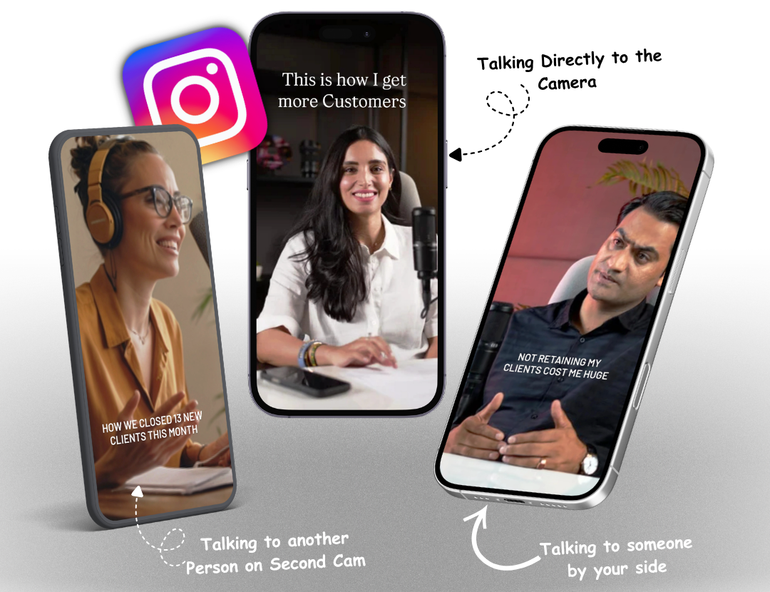 Instagram Story Ideas like Talking head.